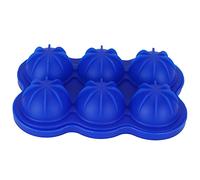 Máquina para hacer bolas de hielo de silicona reutilizable |6 - Fabricante de Esferas de Rejilla para Whisky/Cócteles/Vino |Apto para lavavajillas, apto para uso alimentario, (Dark Blue)