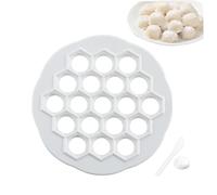 Máquina para hacer bolas de masa, molde para bolas de masa hervida con 19 agujeros, 11, 65 pulgadas, envoltorios para hacer ravioles rusos blancos, prensa rusa para cocina.