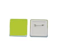 Maquina para Hacer Chapas, 100 unids/set insignia de hoja de plástico cuadrada 32/55mm consumibles insignia máquina de insignias materiales en blanco DIY accesorios de insignia(32mm 100sets)