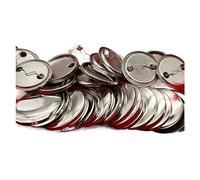 Maquina para Hacer Chapas, 500 juegos 25-75MM piezas de botón de Pin de insignia en blanco máquina de insignia fabricante de Pin de botón Kits de fabricación nuevo Material(75mm)