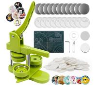 Maquina para Hacer Chapas 58mm, Maquina de Chapas con 100 Accesorios & Cortador Circular, Máquina para Hacer Insignia para Hacer Botones, Maquina de Hacer Chapas, Maquina Hacer Chapas