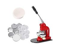 Maquina para Hacer Chapas, Equipo de máquina for hacer insignias, broche DIY, llavero, máquina for hacer insignias, máquina de prensado de charretera(50MM contains 100 sets)
