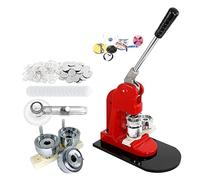 Maquina para Hacer Chapas, Máquina for hacer botones de pin de insignia de 44-75MM con piezas de botón de 100 Uds., máquina for hacer insignias, botón de presión, fabricante de insignias(75MM)