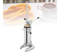 Máquina para Hacer Churros de Acero Inoxidable: máquina Manual para Hacer rosquillas de Ternera con 5 moldes, Uso doméstico, en restaurantes y cafeterías, con una Capacidad de