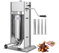 Máquina para hacer churros manual, embutidora vertical de salchichas de 3L/5L/7L con manivela, prensa de masa de acero inoxidable para churros, donas, churrera española, uso comercial en la cocina 5L
