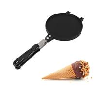Máquina para Hacer Conos de Gofres, Máquina para Hacer Conos de Helado de Aleación de Aluminio de 6,5 Pulgadas, Herramienta para Hornear para Hacer Conos de Gofres y Helados DIY