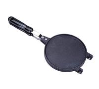 Máquina para hacer conos de gofres, rollo de huevo, panadero, herramienta de cocina antiadherente de aleación de aluminio para el hogar, restaurante, estufa de Gas, segura, negra,