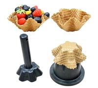 Máquina para hacer conos de helado, herramienta manual de prensa de galletas, moldes de gofres para helados, soporte para rollos de huevos para panaderías y restaurantes, fácil de usar