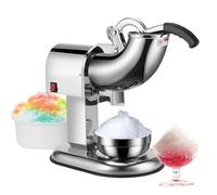 MáQuina Para Hacer Conos De Nieve, Trituradora De Hielo Raspado Con Doble Cuchilla, 100 Kg/H, Trituradora De Hielo EléCtrica Para Batidos, Hielo Raspado Para Verano, Ideal Para CóCteles,4blades