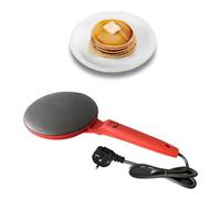 Máquina para Hacer Crepes Eléctrica de 800 W, Plancha para Panqueques Redonda de Plástico Máquina para Hacer Tortillas Eléctrica Portátil Multifuncional para Cocina Casera