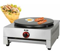 Máquina para Hacer Crepes, Plancha Antiadherente para panqueques de 15”, Plancha a Gas para panqueques, sartén para Crepes, roti, Tortillas, blintzes, portátil, compacta, fácil de Usar