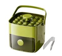 Máquina para hacer cubitos de hielo - Doble capa reutilizable con tapa de presión | de almacenamiento para whisky Bourbon refrigerador cócteles café vino refrigeración autocaravana casa