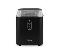 H.Koenig Máquina para Hacer Hielo KUB14, 12kg en 24h, 2 tamaños de cubitos, Compacta, Silenciosa 1L, Cubitos listos en 6min, Pala para hielo