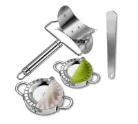 Máquina para hacer empanadillas (4 unidades), molde y cortador para empanadillas chinas, wonton, raviolis