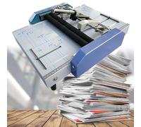 Máquina para hacer folletos para papel A3, encuadernación eficiente y plegable con grapado, ideal para imprimir fábricas e instituciones educativas