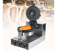 Máquina para Hacer gofres eléctrica, máquina para Hacer Helados, Hamburguesas, gofres, Temperatura Ajustable 50-300 ℃, Temporizador de 5 Minutos, calefacción de Doble Cara, Revestimiento
