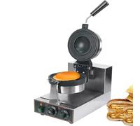 Máquina Para Hacer Gofres Para Hamburguesas Comercial, Prensa Eléctrica Antiadherente Para Panini, Máquina Para Hacer Gofres Para Hamburguesas, Control De Temperatura De 50-300 ℃, Calefacción(Color:A)