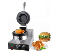 Máquina para hacer gofres，Waffleras， Máquina eléctrica for hacer hamburguesas y wafles, prensa antiadherente for paninis, máquina for hacer hamburguesas, máquina for hacer helados y wafles(A)