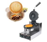 Máquina para hacer gofres，Waffleras， Máquina for hacer hamburguesas con rotación, prensa de hamburguesas, waflera eléctrica comercial(Single,110V)
