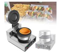 Máquina para hacer gofres，Waffleras， Máquina for hacer waffles y helados Máquina for hacer waffles y hamburguesas comercial Prensa eléctrica for hacer hamburguesas en casa(220v)