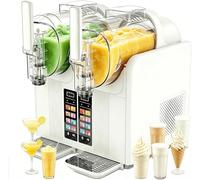 Máquina para hacer granizados y helados, tanque de 2 litros para batidos, batidos, cócteles, margaritas, helados, no necesita hielo, pantalla LED, autolimpieza, se prepara en 20-30 minutos
