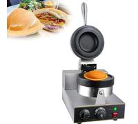 Máquina para hacer hamburguesas, helados y hamburguesas, con rotación de 180° para hornear waffles y prensar hamburguesas, ideal para restaurantes y cafeterías.