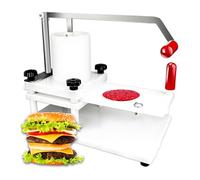 Máquina para hacer hamburguesas, uso en 3 pasos, polietileno de grado alimenticio, almohadillas antideslizantes, hamburguesas uniformes de carne/arroz