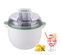 Máquina para hacer helado, sorbete y yogur congelado, capacidad de 1 litro, hace deliciosos helados caseros en solo 40 minutos, ideal para congelar sorbetes, tazas de nieve, bolas de helado verde