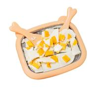Máquina para hacer helados - Bricolaje de acero inoxidable de alimenticio | Kit de fabricación manual de rodillos | Postre congelado Yogurt Snack Pan para cocina casera comercial niños adultos f
