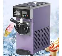 Máquina para Hacer Helados Caseros, Máquina Comercial para Hacer Helados De Un Solo Sabor con Tolva De 2,5 L, Máquina para Hacer Helados Suaves, para Restaurantes Y Bares. Purple