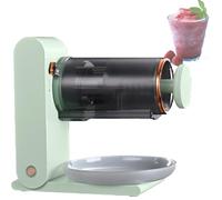 Máquina para hacer helados de frutas, máquina eléctrica para hacer copos de nieve, batidora, recargable por USB, ideal para fiestas al aire libre en casa.,Green