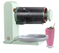 Máquina para hacer helados de frutas,raspador eléctrico de hielo en forma de copo de nieve, recargable por USB, ideal para granizados caseros y bebidas heladas.,Green