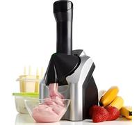 Máquina para hacer helados eléctrica, máquina para hacer helados para servir frutas y postres, máquina para hacer helados casera para hacer sorbetes, sorbetes, helados de frutas y yogur helado