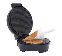 Máquina para hacer helados para uso privado y comercial | Placa de horno antiadherente de aleación metálica, calefacción por ambos lados, 1200 W, temperatura ajustable
