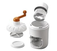 Máquina para hacer hielo afeitado, trituradora de hielo de alimenticio, máquina de cono manual de acero inoxidable portátil, máquina de granizados, máquina de cono para uso doméstico y comercial