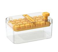 Máquina para hacer hielo en cubitos de 28 rejillas, bandejas para cubitos de hielo con tapas, selladora de fácil presión para congelador, moldes de calidad alimentaria para beber jugo de ca