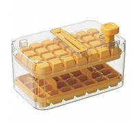 Máquina para hacer hielo en cubitos de 56 rejillas, bandejas para cubitos de hielo con tapas, selladora de fácil presión para congelador, moldes de calidad alimentaria para beber jugo de ca