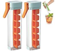 Máquina Para Hacer Hielo Para Un Vaso, Molde Para Cubitos De Hielo Con Pulsador De Una Sola Mano, Molde Para Cubiteras Con Pulsador, Cubitera De 6 Compartimentos, Máquina Para Hacer Hielo (2 pcs-#a)