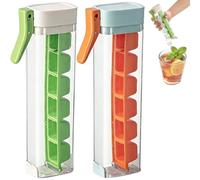 Máquina Para Hacer Hielo Para Un Vaso, Molde Para Cubitos De Hielo Con Pulsador De Una Sola Mano, Molde Para Cubiteras Con Pulsador, Cubitera De 6 Compartimentos, Máquina Para Hacer Hielo b)