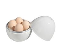 Máquina para hacer huevos para microondas, taza de silicona antiadherente, tapa a prueba de derrames, olla rápida para huevos, escalfador eficiente de huevos para microondas, de desayuno