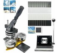 Máquina para Hacer imanes fotográficos de 50 x 50 mm, con 100 consumibles, cortadora de Papel y Prensa de Botones DIY.
