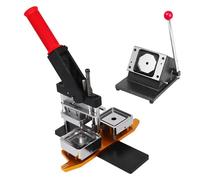 Máquina para hacer imanes y botones con fotos de 50 x 50 mm con cortador de papel, kit para hacer imanes y pins de nevera | Decora refrigeradores y muebles de hierro,Natural