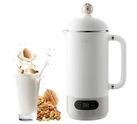Máquina para hacer leche de nueces de 17 onzas, máquina automática de leche de soja y avena con limpieza automática y mantiene el calor, hoja de acero de 4 hojas para almendras caseras, coco, leche