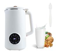 Máquina para hacer leche de nueces, máquina de leche de soja, máquina de sopa de 1 litro con pantalla LED, máquina de plantas lechosas con temporizador, limpieza automática, sin filtro, mantiene el