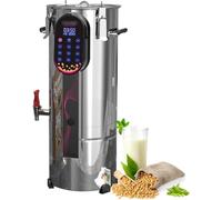 Máquina para hacer leche de soja, máquina eléctrica de leche de nueces para almendras, avena, coco y leche de soja, limpieza automática y mantiene caliente las 24 horas, capacidad de 11 litros para
