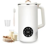 Máquina para hacer leche de soja - Máquina multifuncional de leche de nueces de 35 onzas, automática para leche casera vegana de almendras, coco, avena y frijoles