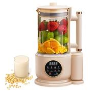 Máquina para hacer leche de soja y nueces, limpieza inteligente, inicio diferido, función de mantener caliente, exprimidor profesional de 1,5 l para bebidas caseras a base de almendras, avena y soja