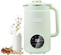 Máquina para hacer leche vegetal, totalmente automática, con capacidad para 1200 ml, 10 cuchillas de acero, temporizador inteligente de 12 horas y 9 menús para leche de soja y otros frutos secos.