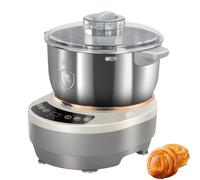 Máquina para hacer masa, mezclador profesional de acero inoxidable con función de fermentación, sincronización y panel táctil para hornear en casa, capacidad de 7 litros