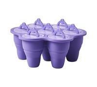 Máquina para hacer paletas de hielo: soporte para refrigerios saludables, molde refrescante para yogur, bandeja flexible de fácil liberación, estuche de accesorios de silicona, utensilio de coc